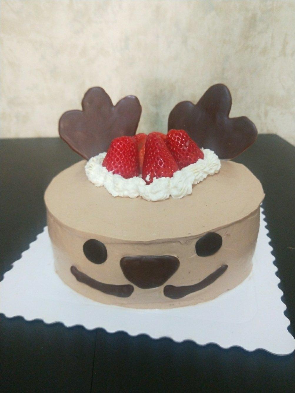 圣诞节-萌萌哒小麋鹿蛋糕