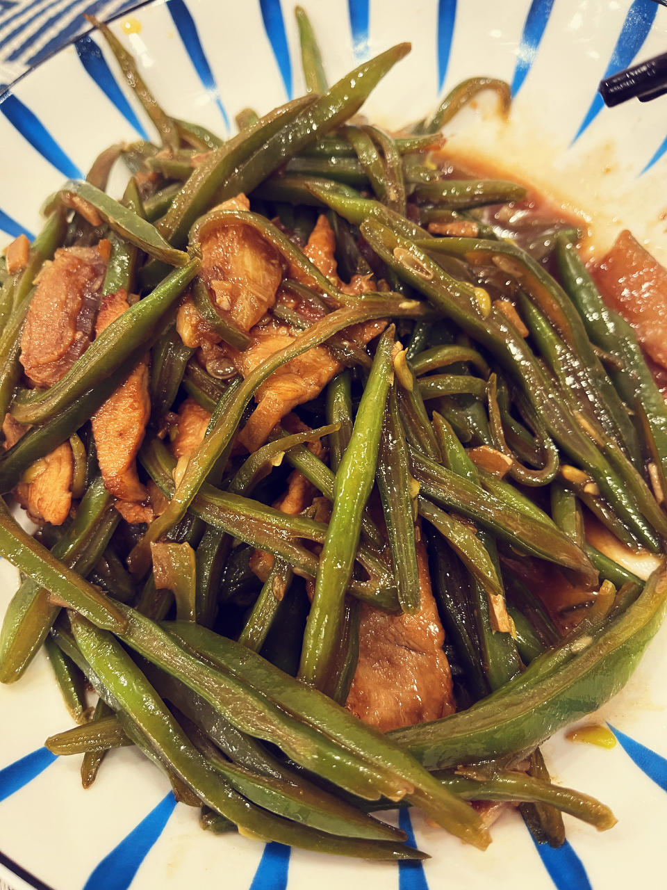 豆角炒肉