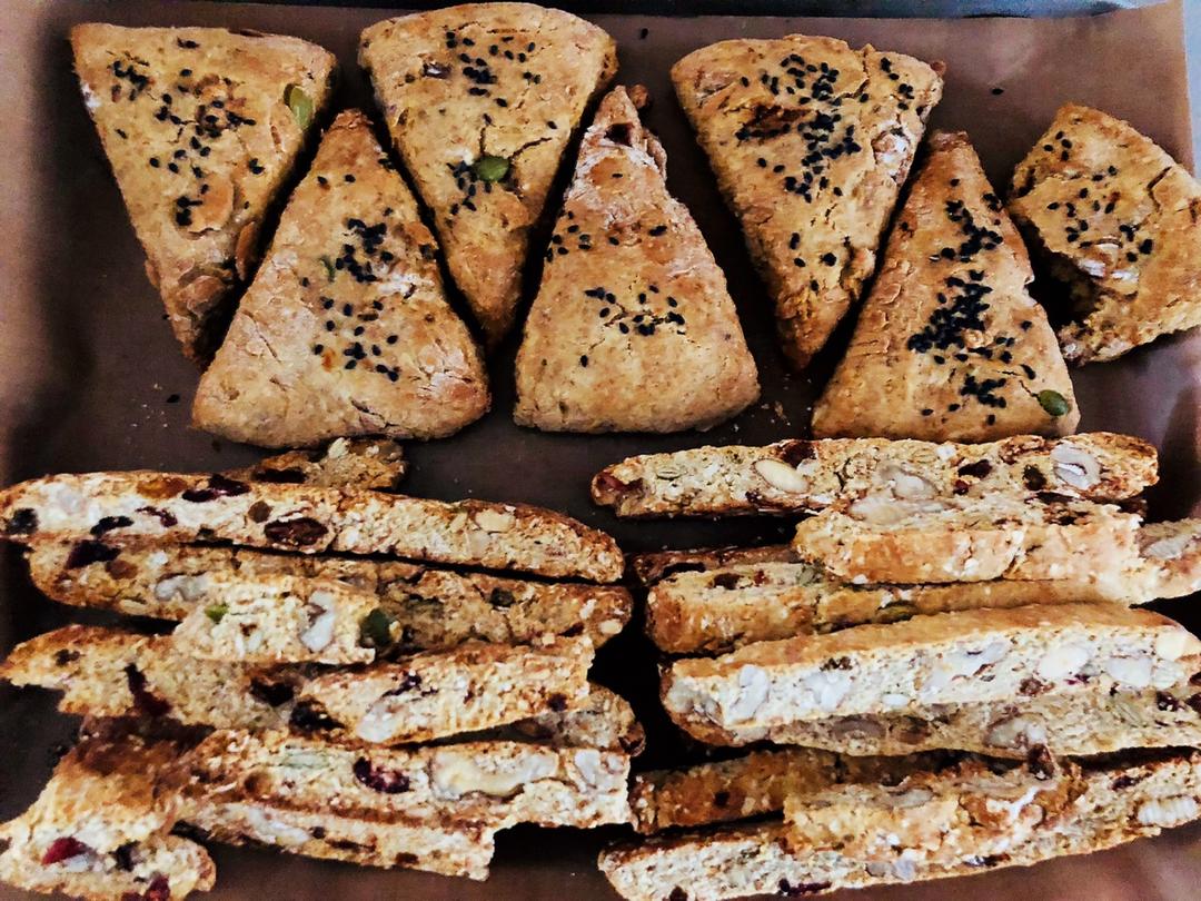 椒盐核桃燕麦司康丨健康·烘焙