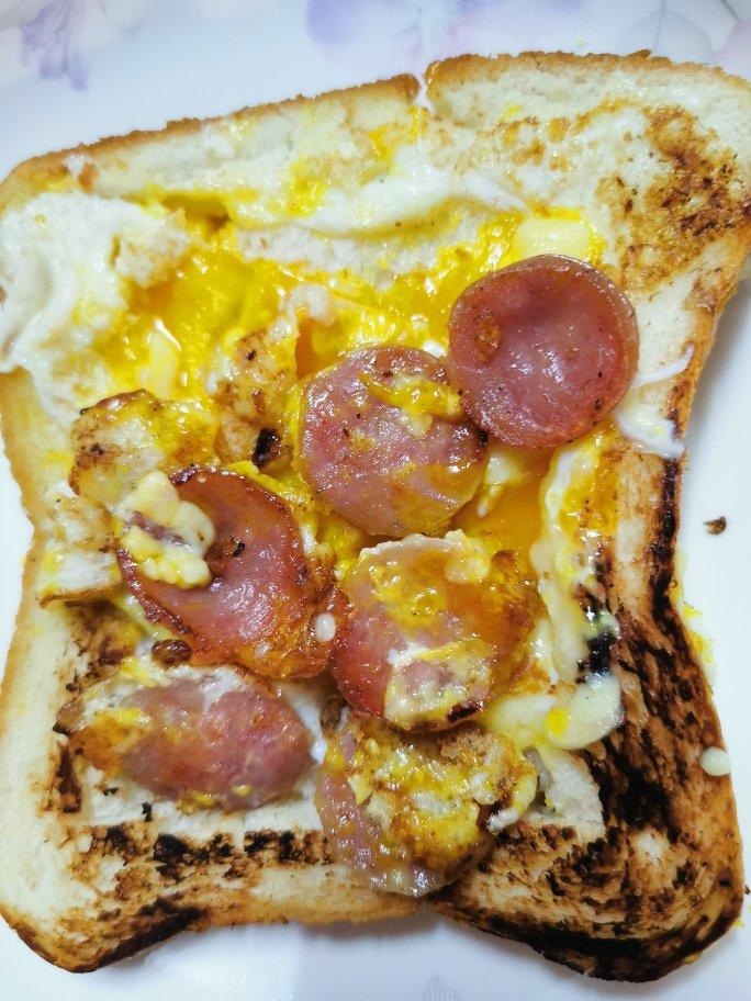 爆浆芝士火腿三明治（平底锅版）