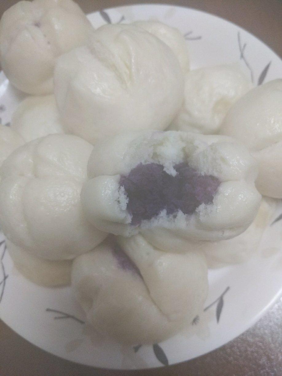 紫薯开花馒头