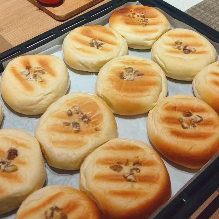 【日式栗子圆面包】胖嘟嘟的日式面包
