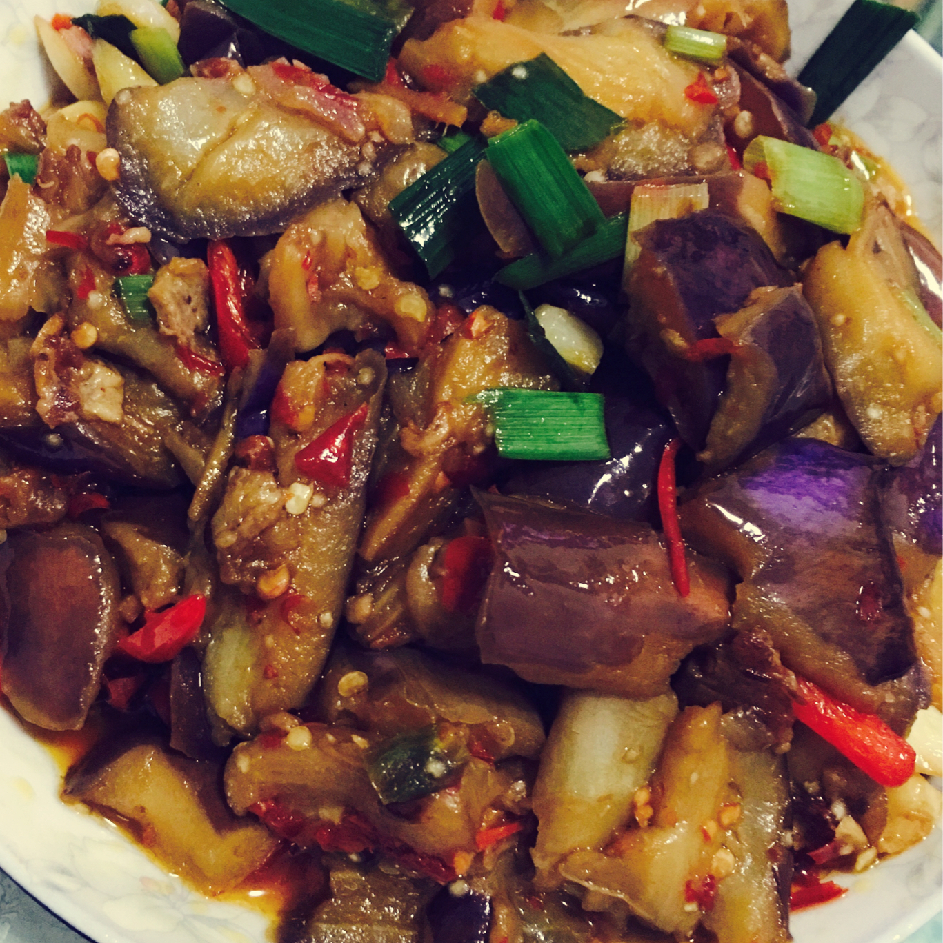 红烧肉沫茄子