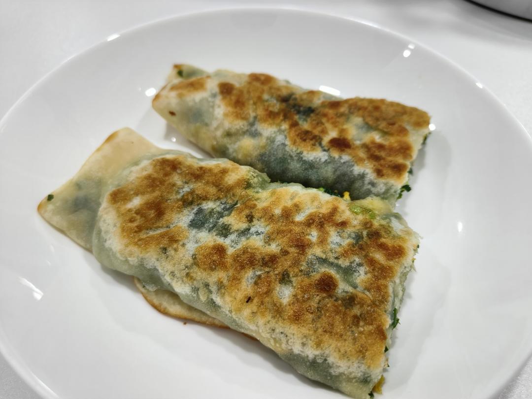 懒人版韭菜鸡蛋合子
