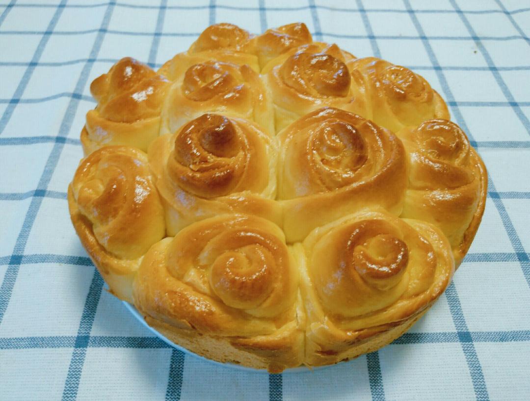 玫瑰花面包
