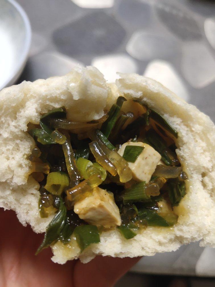 韭菜豆腐粉条素包子