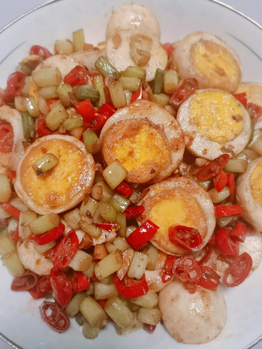 香辣金钱蛋，超级下饭菜