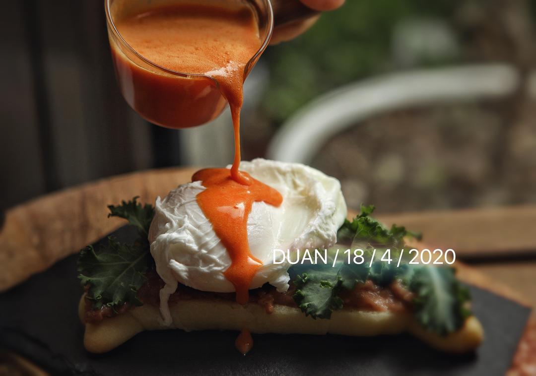 碾压网红brunch店的春日班尼迪克蛋的做法