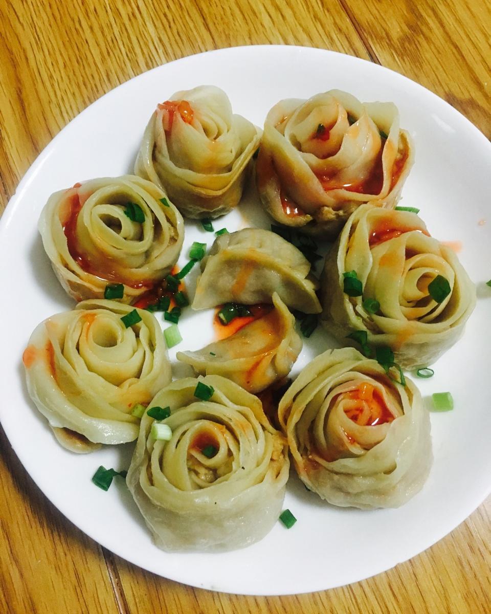 玫瑰花饺子