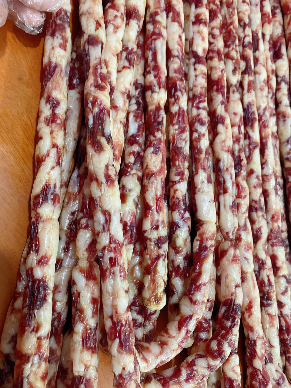 两种口味的广式腊肠