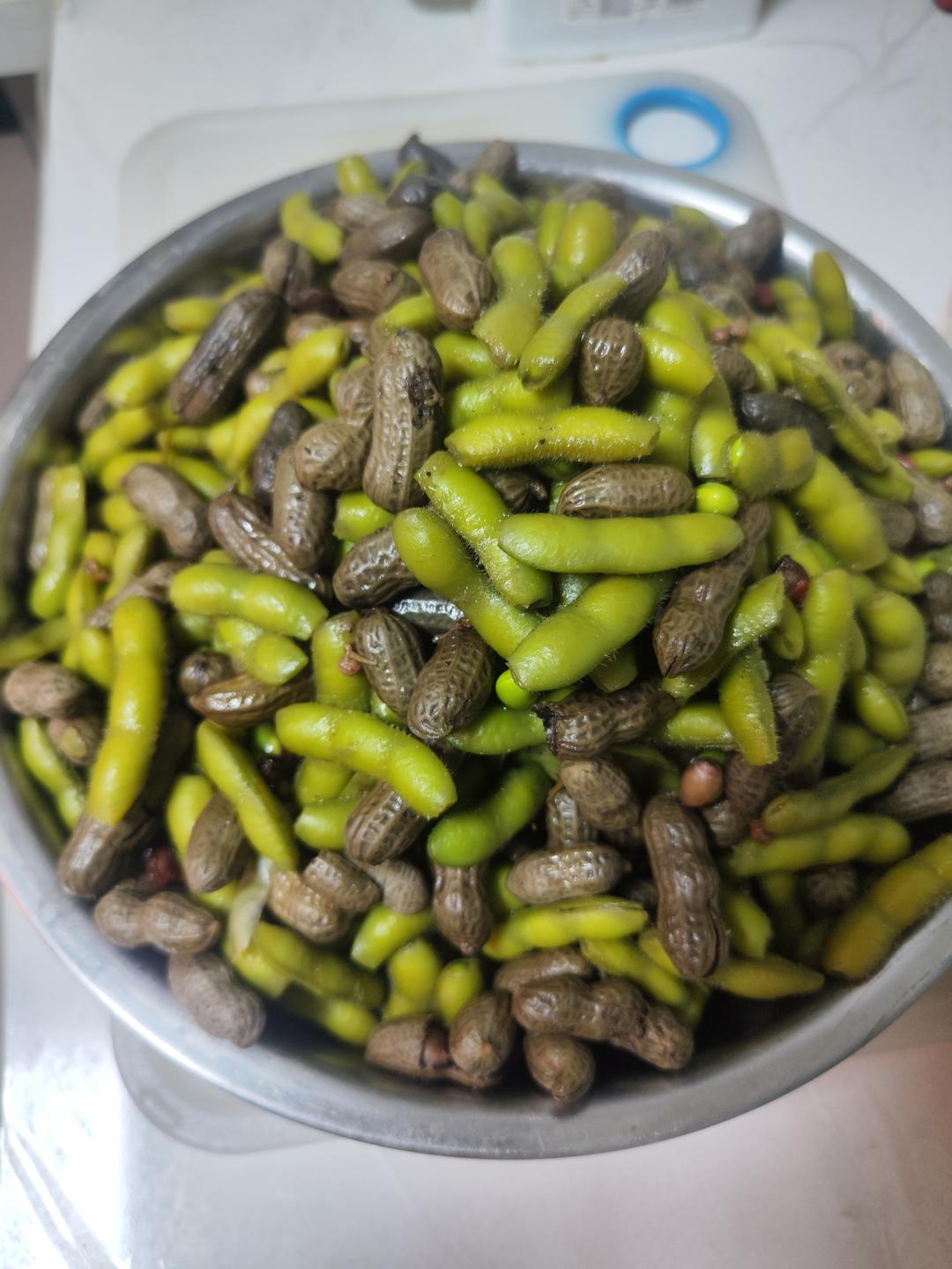 夏日必备煮五香毛豆花生🥜