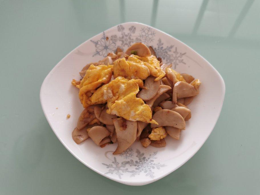 杏鲍菇炒鸡蛋