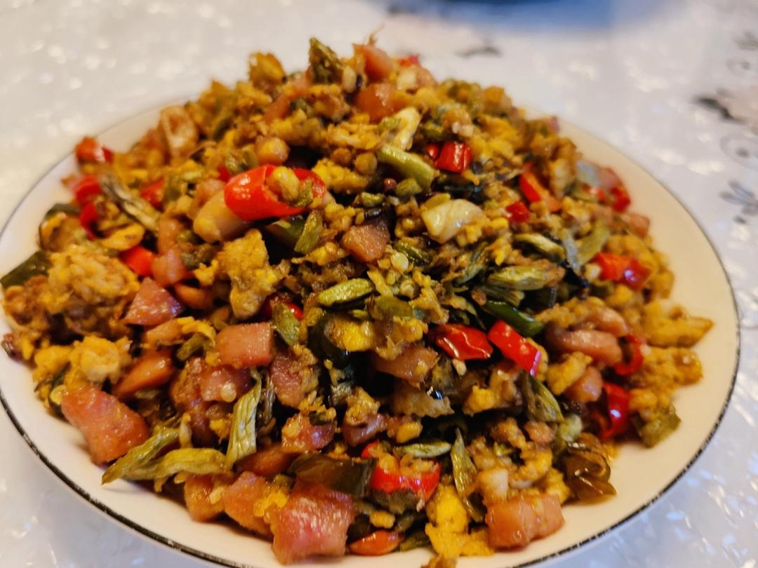 鸭蛋炒青椒