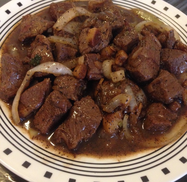 黑蒜子牛肉粒