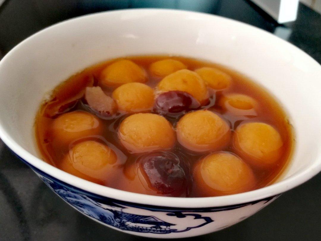 南瓜红糖糯米丸子