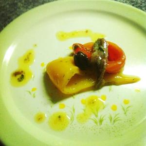 前餐版-鳀鱼甜椒加橄榄的做法 步骤8