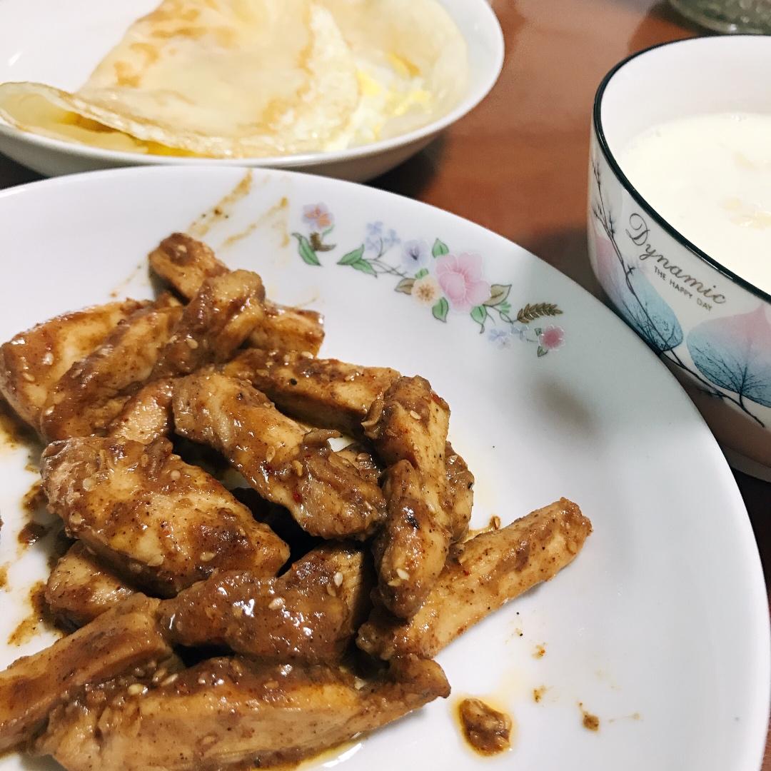 孜然鸡胸肉，低脂低卡好吃无压力。