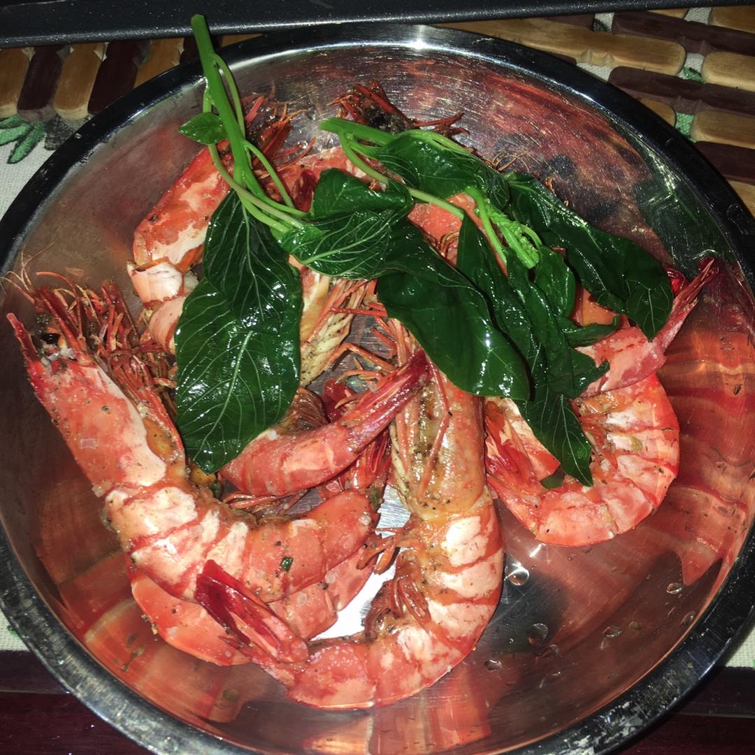 盐烤阿根廷红虾