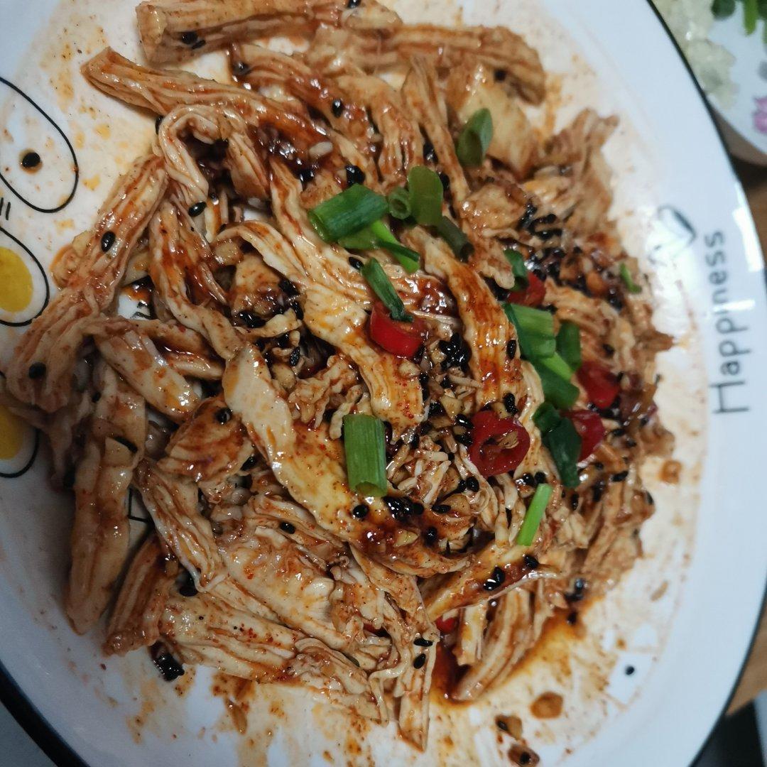 鸡胸肉这样做巨好吃❗️凉拌鸡丝😋低脂高蛋白
