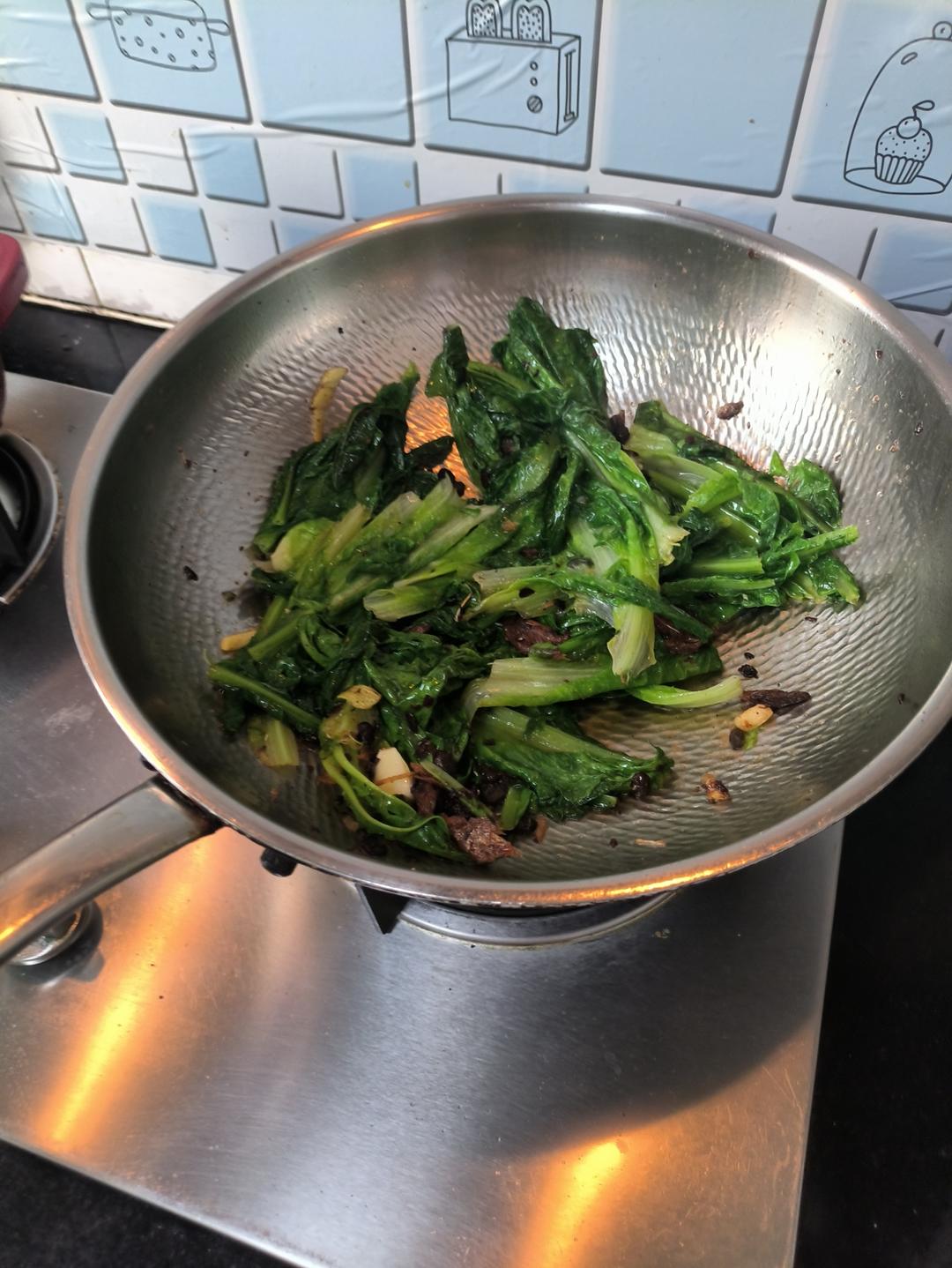 豆豉鲮鱼油麦菜