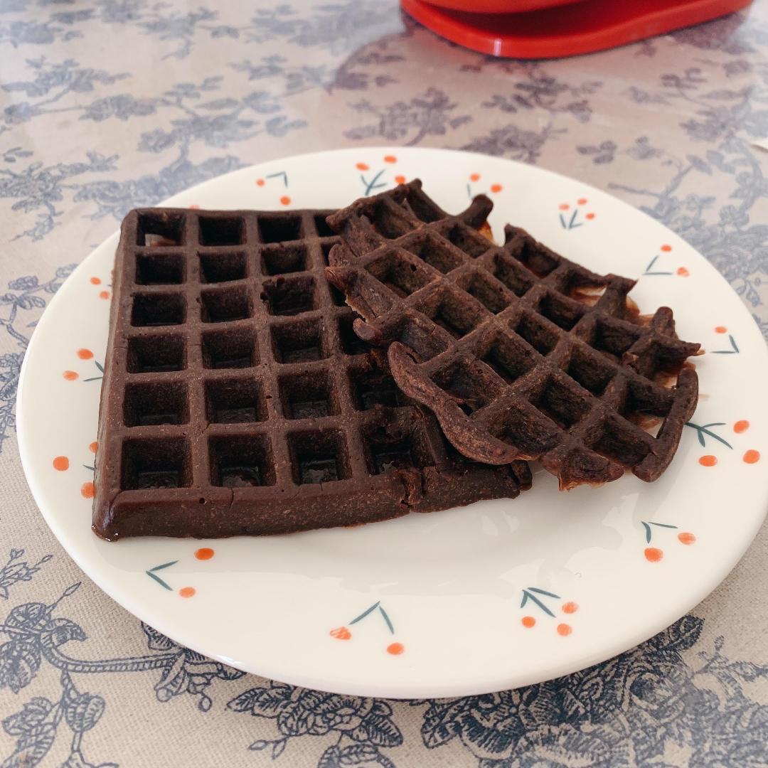 零失败，无需烤箱❗️巧克力华夫饼