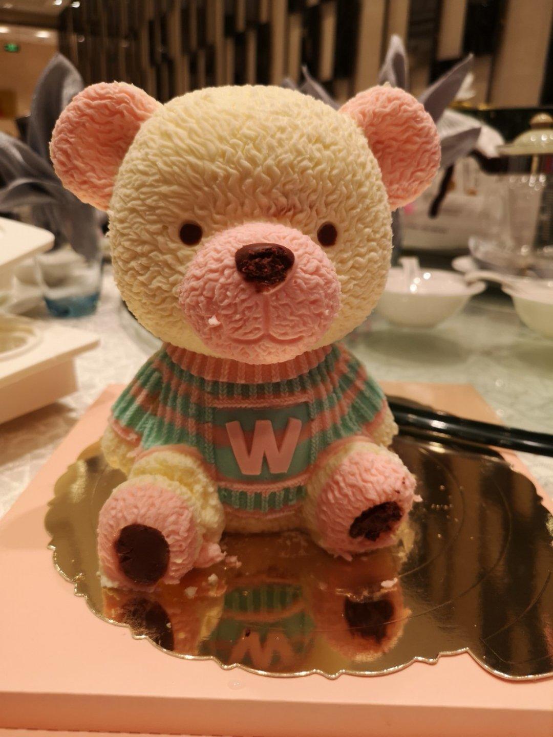 不爱喝水的杯子做的堂妈小厨——小熊慕斯蛋糕