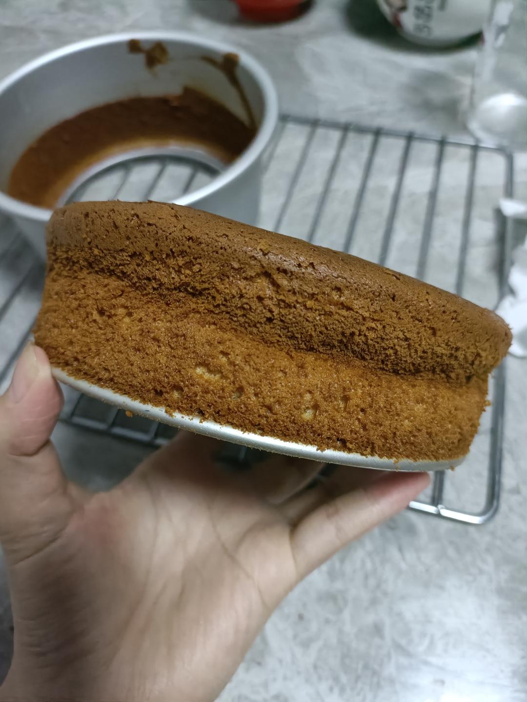 超柔软6寸戚风蛋糕(附8寸配方)零失败 超详细‼️含操作视频