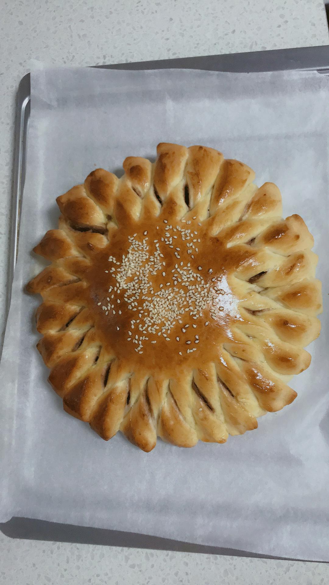 向日葵豆沙面包