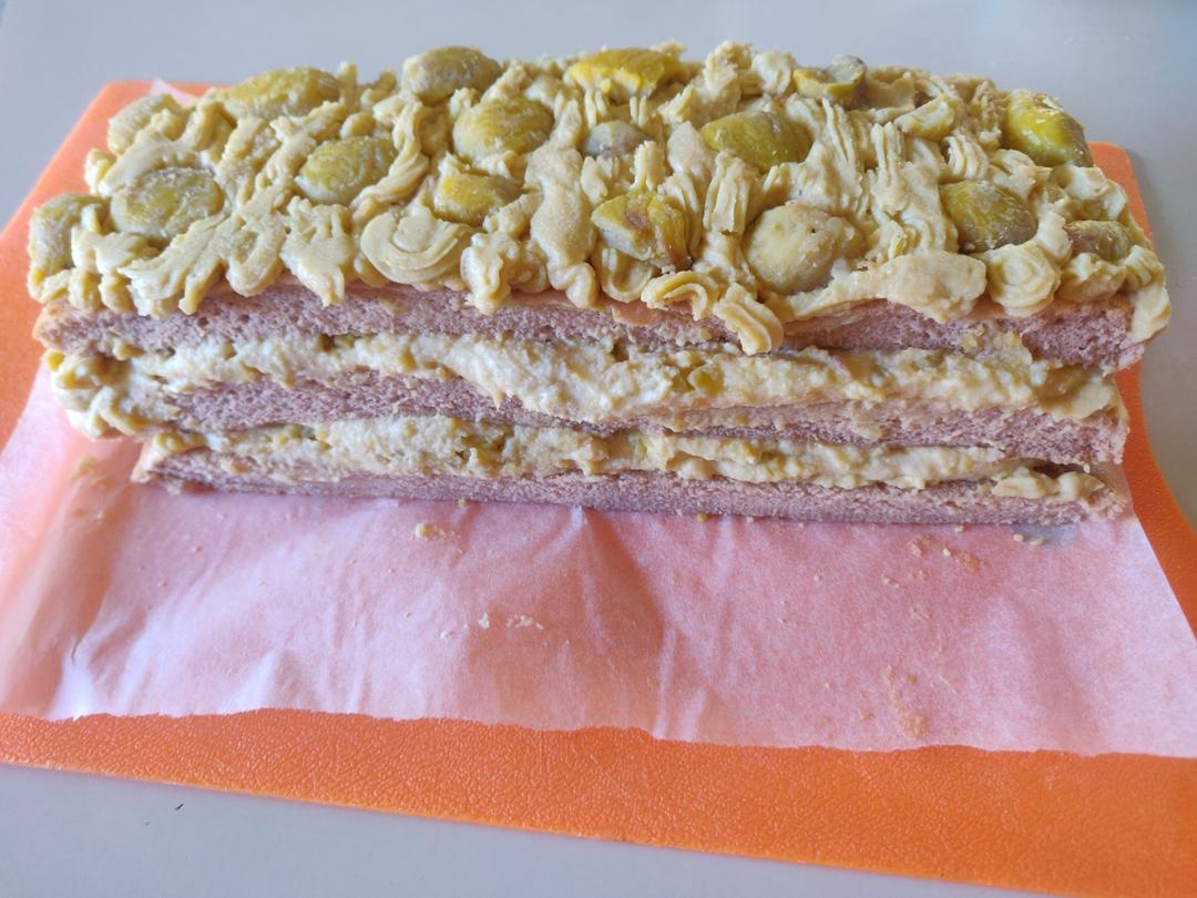 伯爵红茶栗子奶油蛋糕