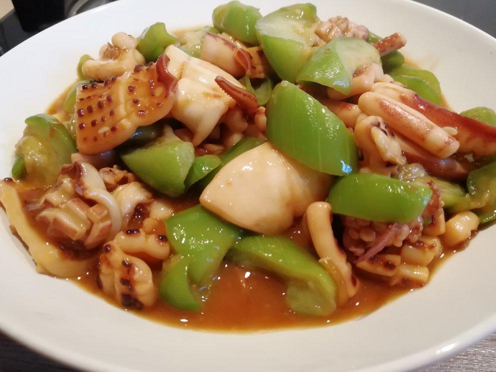 丝瓜炒鱿鱼
