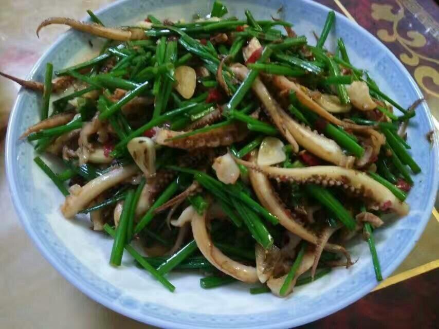 香辣韭花鱿鱼须