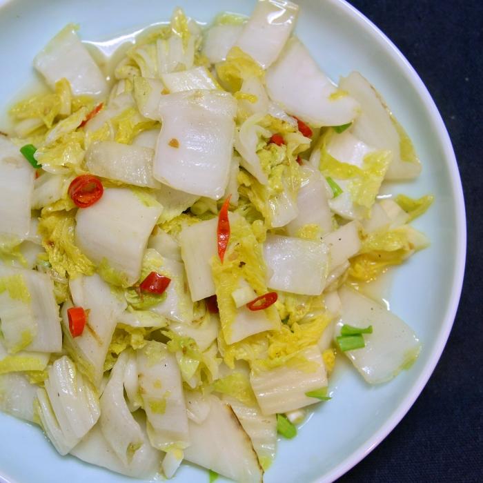 剁椒芽白/剁椒炒大白菜的做法 步骤8