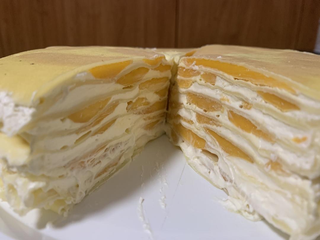 芒果千层蛋糕，100%成功告别煎皮无能