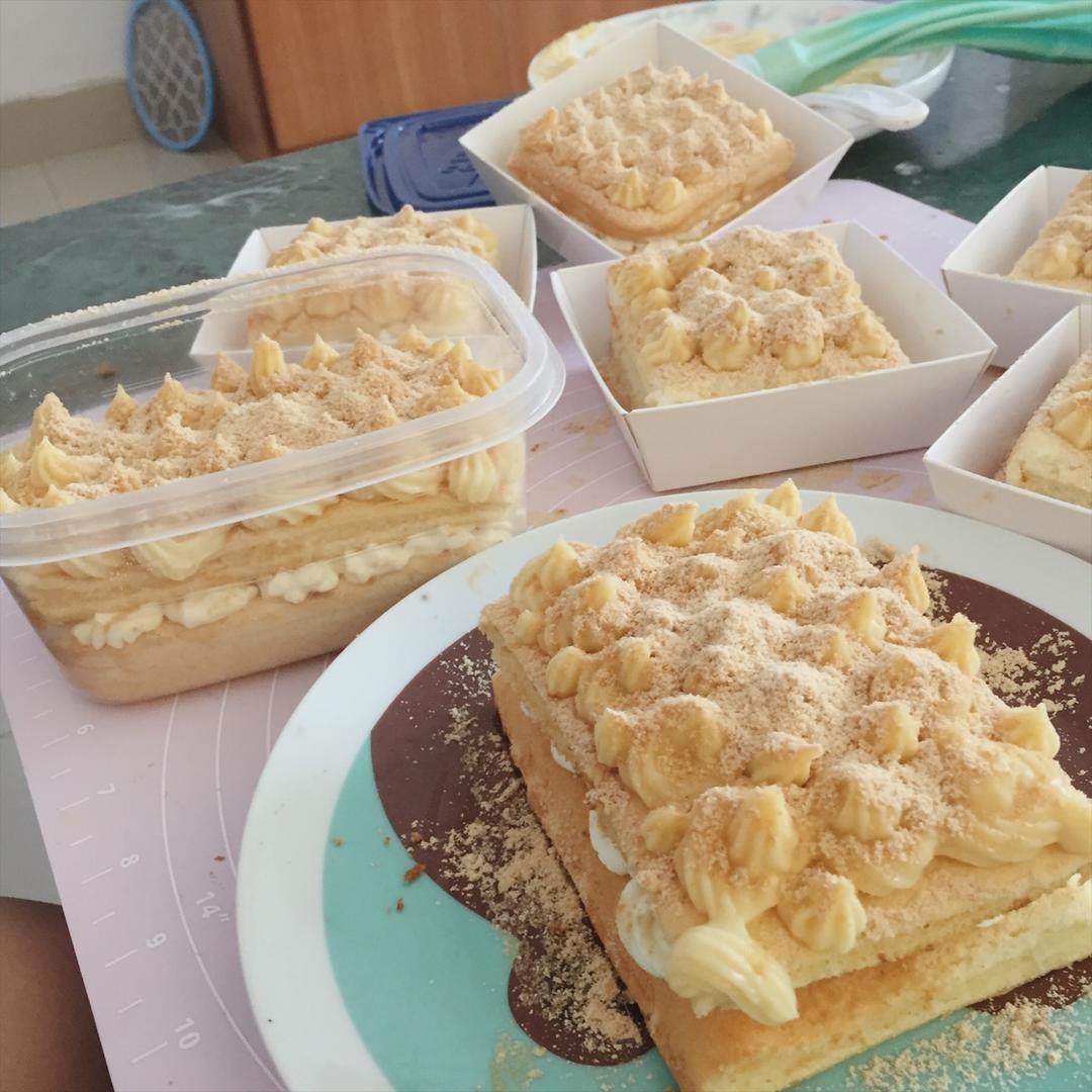 日式豆乳盒子蛋糕