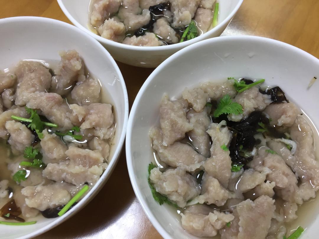 温州瘦肉丸，自制无添加剂快手做的猪肉羹
