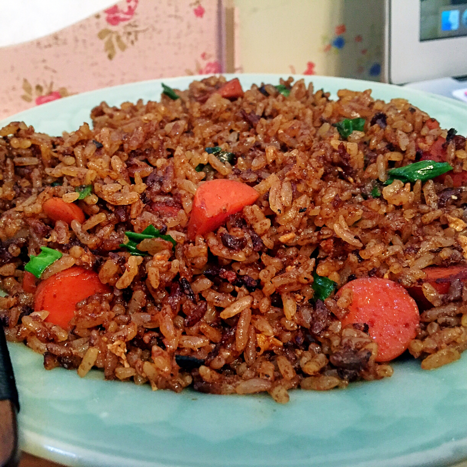 傻瓜版酱油炒饭