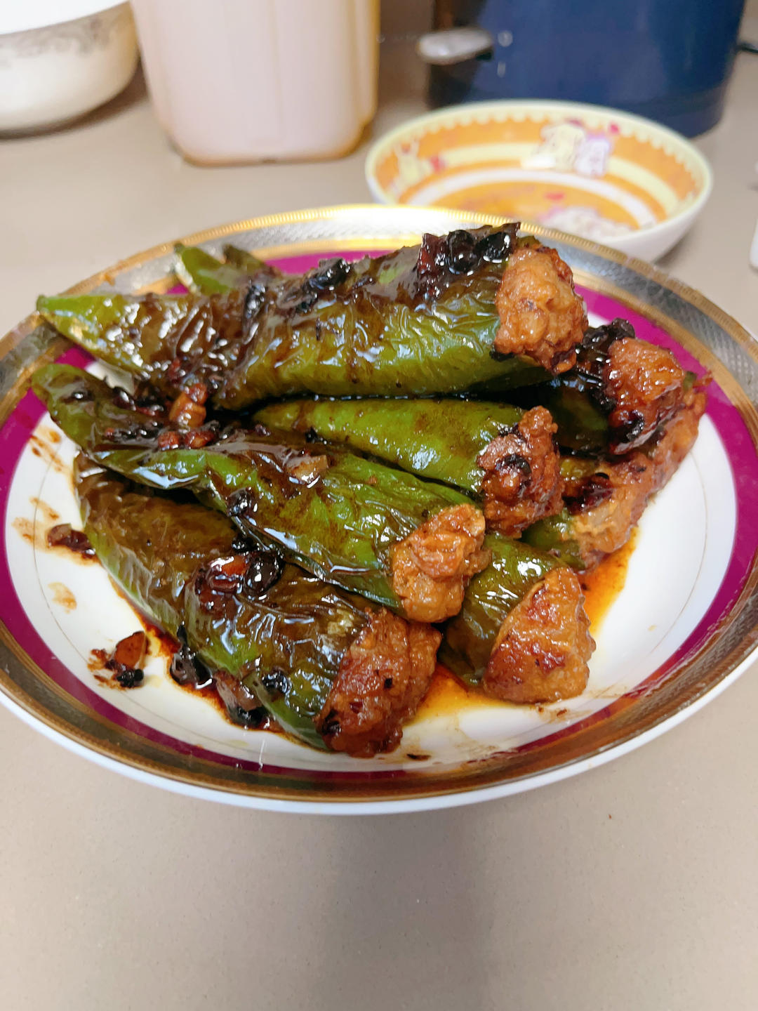 下饭菜肴--青椒酿肉