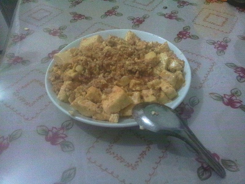 红烧肉沫豆腐