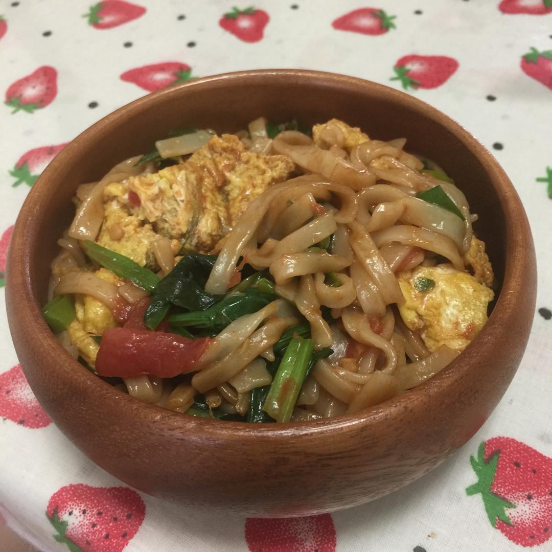 鸡蛋素炒面Fried Noodles Vegetarian