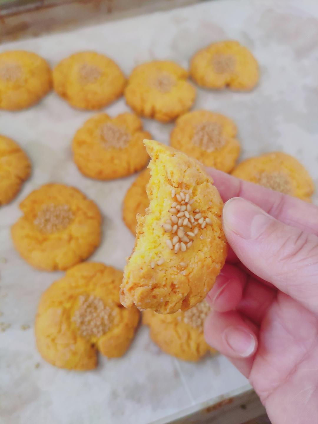 ㊙️酥到掉渣‼️自制粗粮玉米面桃酥‼️