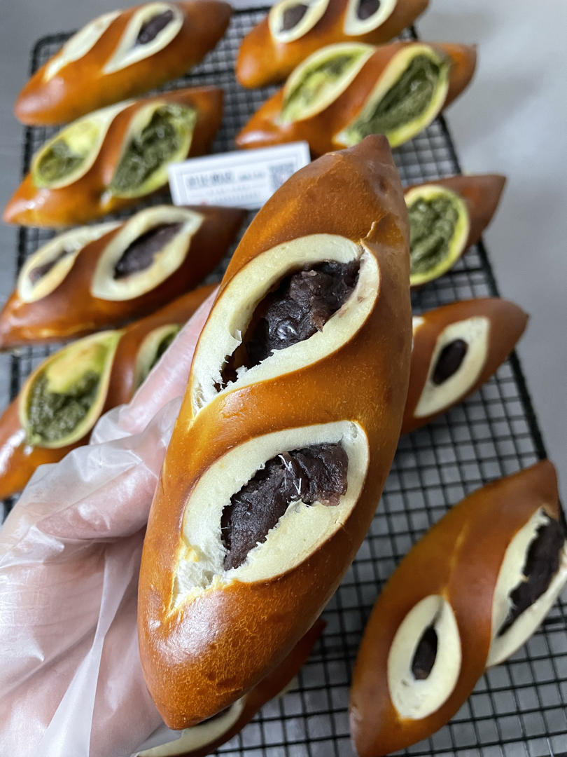 抹茶奶酥碱水包