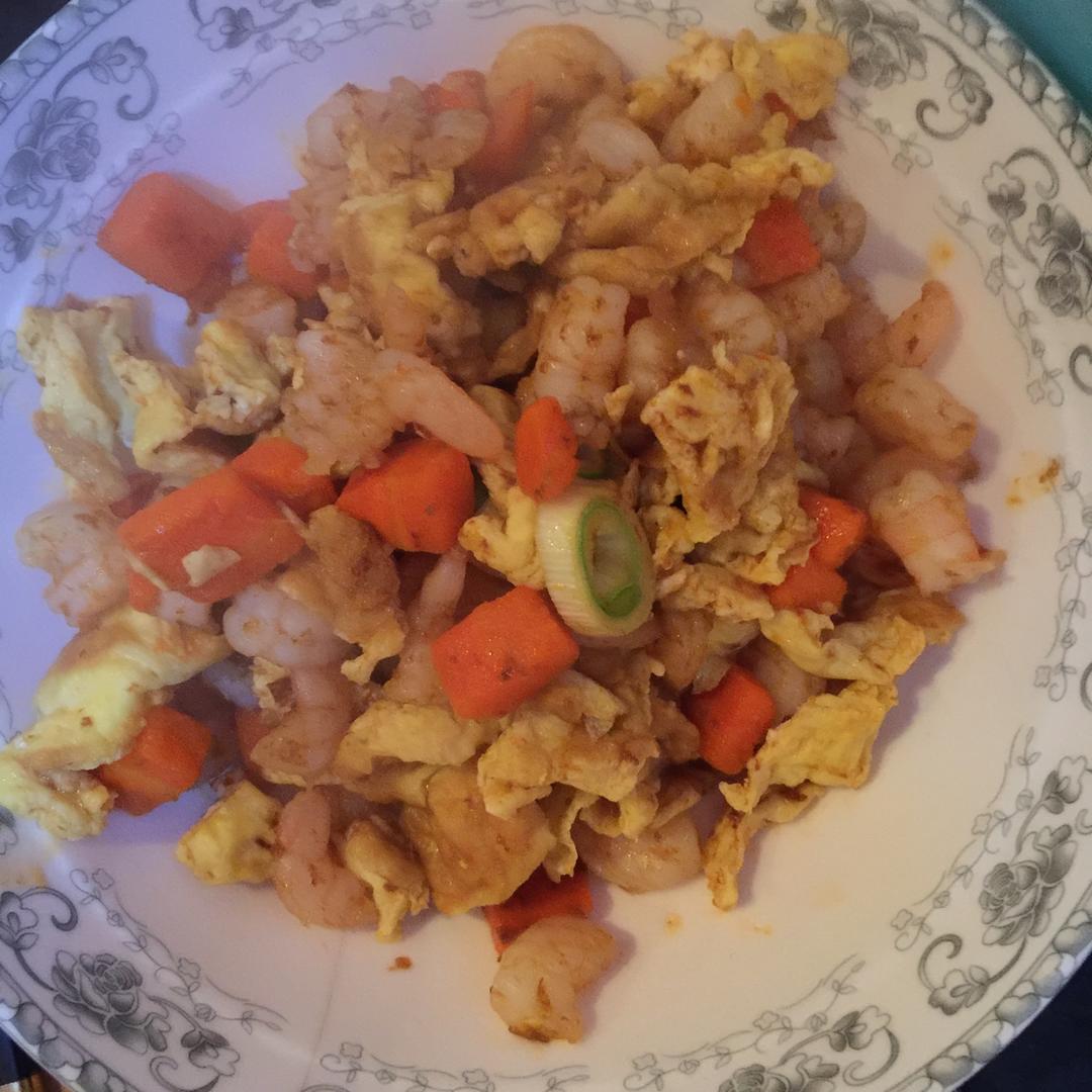 鸡蛋炒虾仁