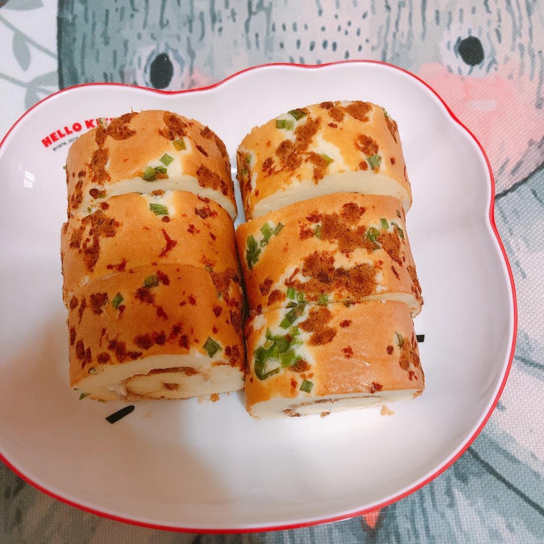 香葱肉松蛋糕卷