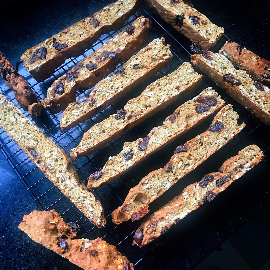 【健康零食】香蕉燕麦意式脆饼