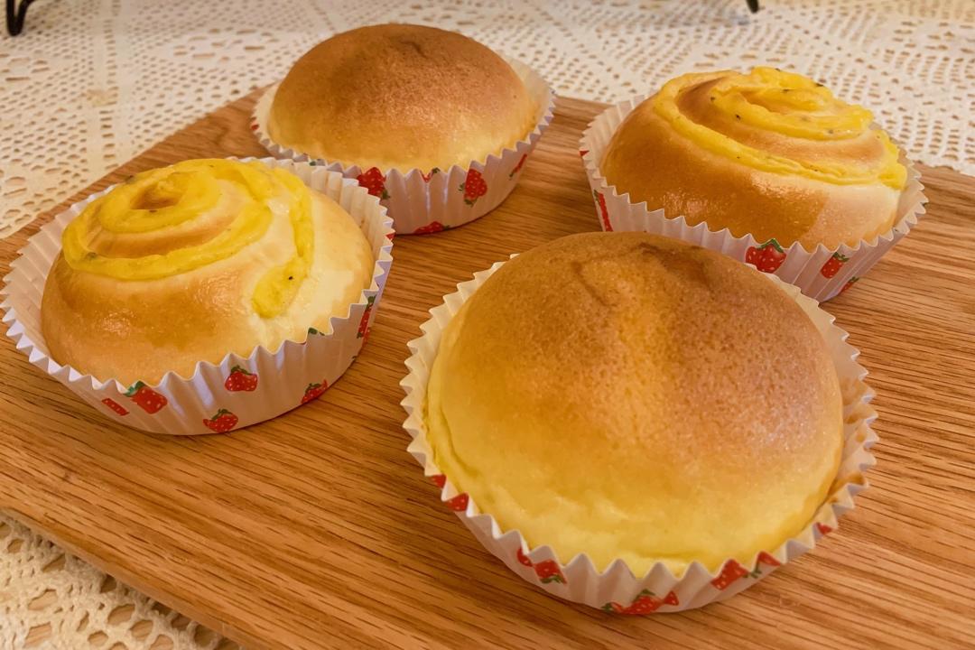 蛋奶酱包进面包里，太美味！【卡仕达面包】