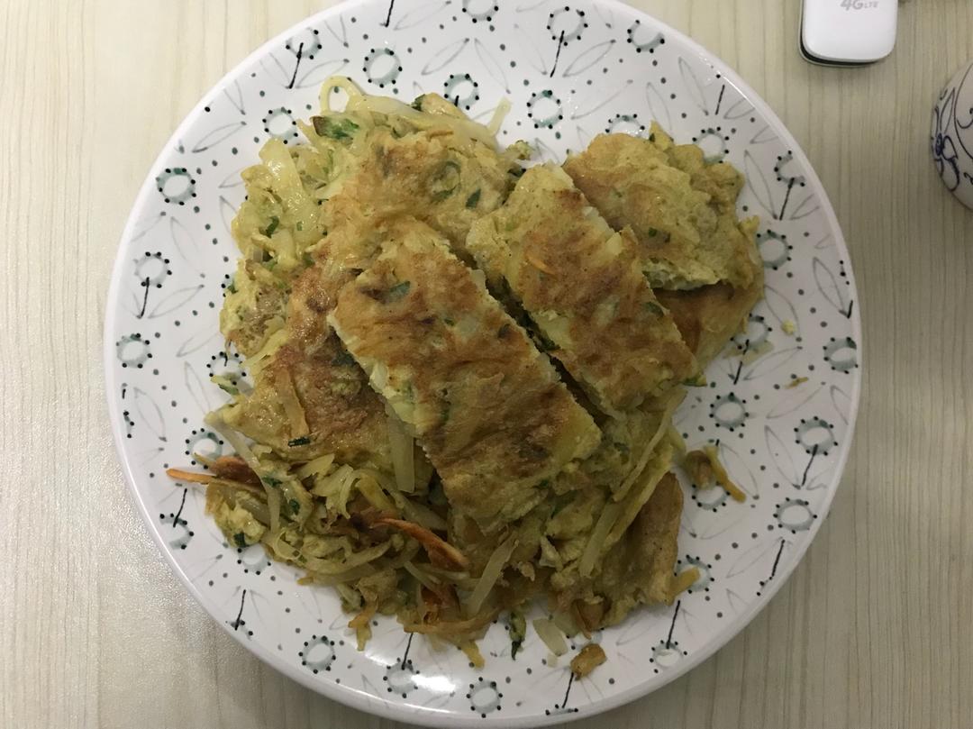 土豆丝鸡蛋饼