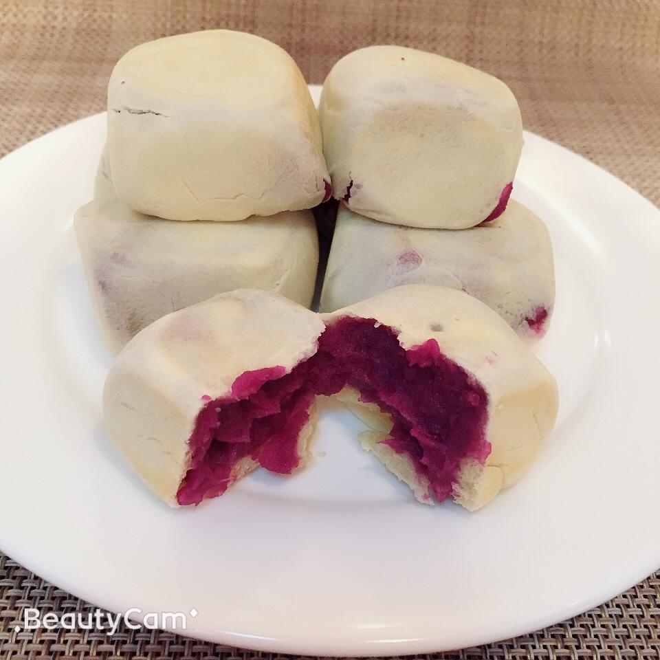 【爆浆紫薯仙豆糕】