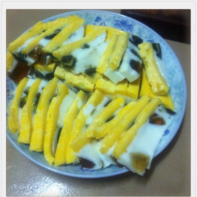 三色蒸蛋