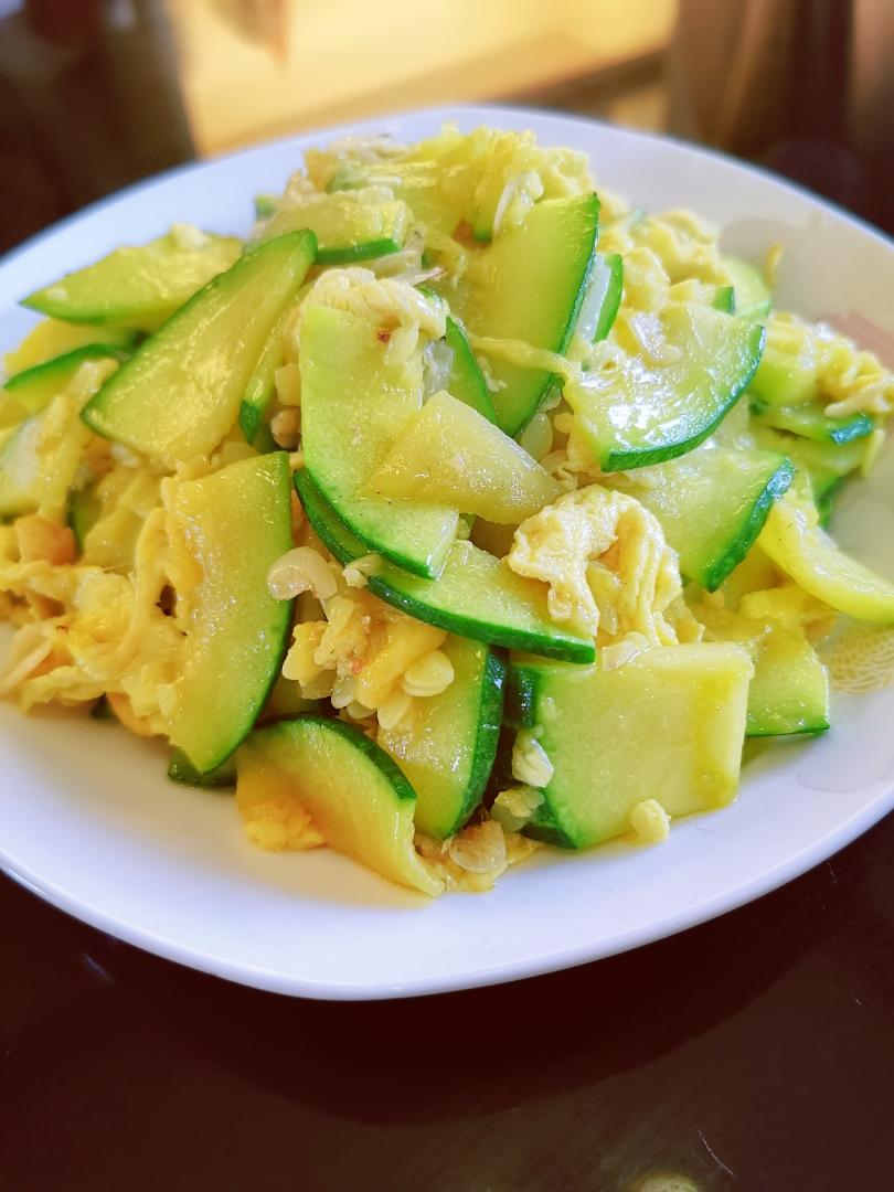 快手青南瓜炒鸡蛋