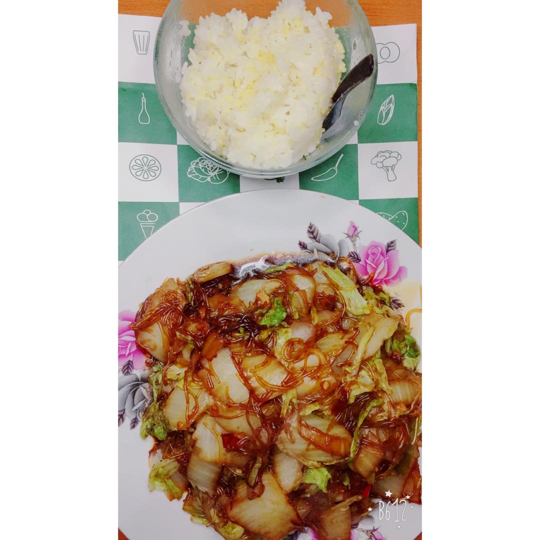 白菜炒粉丝